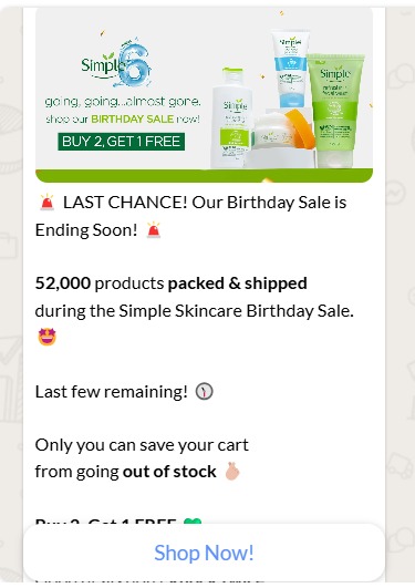 Simple Skincare WhatsApp 1